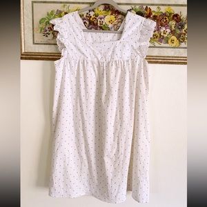 Polka dot square ruffle dress - size s/m